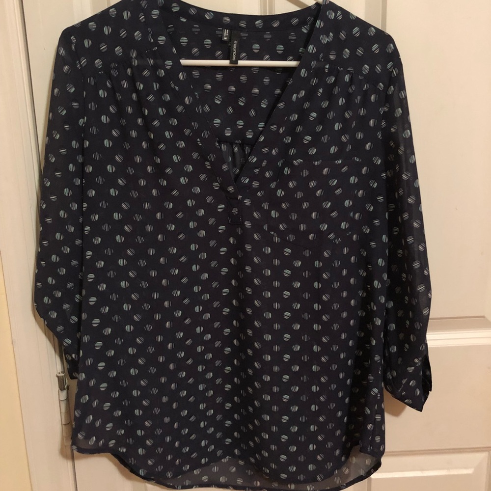 3/4 sleeve lightweight blouse